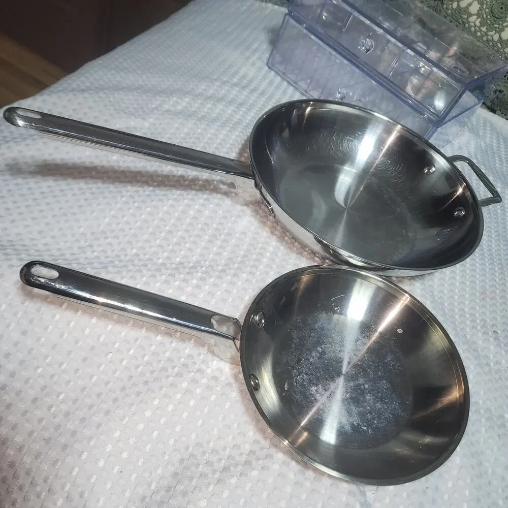 POTS & PANS FROM CALPHALON SET OF 2 STAINLESS STEEL PAN